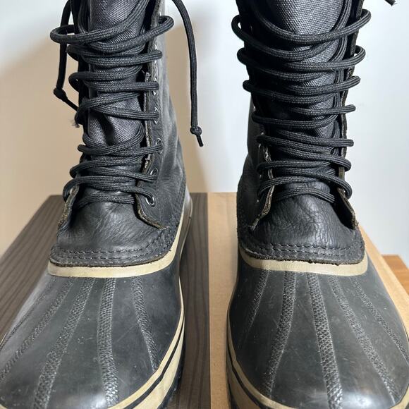 Sorel 1964 Premium T Snow Boots NM1561-010 Men’s Sz 13 Black Leather Waterproof main image 7